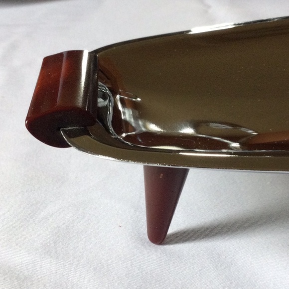 Glo Hill Vintage Chrome/Bakelite  Tray - Picture 3 of 6